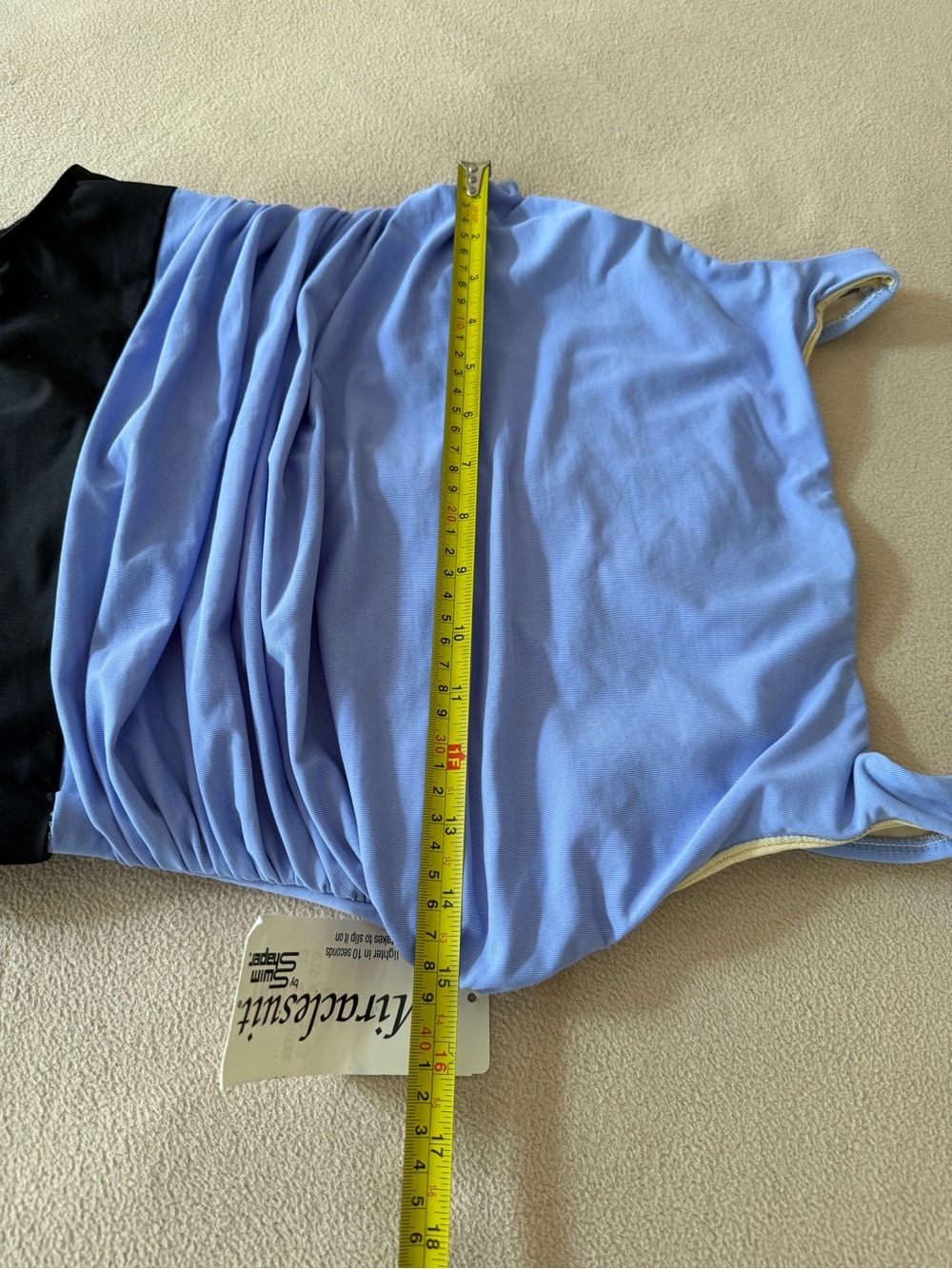 Miraclesuit Size 12 One Piece Swimsuit Tummy Control Colorblock DEFECT - Picture 15 of 16